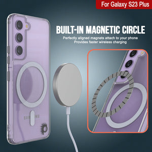 Punkcase Galaxy S23 Plus Magnetic Wireless Charging Case [ClearMag Series]