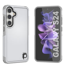 Load image into Gallery viewer, PunkCase Galaxy S24 Case, [Spartan 2.0 Series] Clear Rugged Heavy Duty Cover [White]
