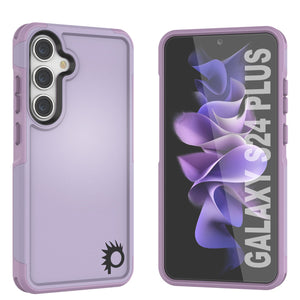 PunkCase Galaxy S24+ Plus Case, [Spartan 2.0 Series] Clear Rugged Heavy Duty Cover [Lilac]