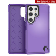 Load image into Gallery viewer, PunkCase Galaxy S24 Ultra Case, [Spartan 2.0 Series] Clear Rugged Heavy Duty Cover [Purple]
