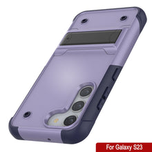 Load image into Gallery viewer, Punkcase Galaxy S24 Case [Reliance Series] Protective Hybrid Military Grade Cover W/Built-in Kickstand [Purple-Navy]
