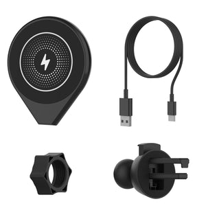 Punkcase Wireless Car Charger [F8 Series] Universal 15W Fast Charger Mount for Air Vent [Black]