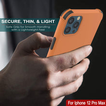 Load image into Gallery viewer, Punkcase Protective &amp; Lightweight TPU Case [Sunshine Series] for iPhone 12 Pro Max [Orange]
