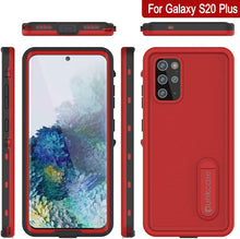 Load image into Gallery viewer, Galaxy S20+ Plus Waterproof Case, Punkcase [KickStud Series] Armor Cover [Red]
