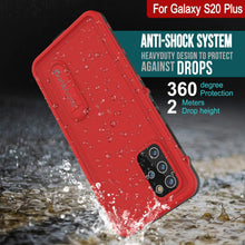 Load image into Gallery viewer, Galaxy S20+ Plus Waterproof Case, Punkcase [KickStud Series] Armor Cover [Red]
