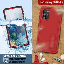 Load image into Gallery viewer, Galaxy S20+ Plus Waterproof Case, Punkcase [KickStud Series] Armor Cover [Red]
