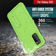 Load image into Gallery viewer, Galaxy S20 Waterproof Case, Punkcase [KickStud Series] Armor Cover [Light Green]
