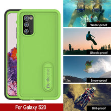 Load image into Gallery viewer, Galaxy S20 Waterproof Case, Punkcase [KickStud Series] Armor Cover [Light Green]
