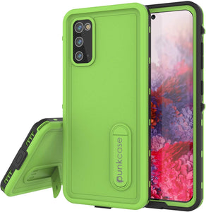 Galaxy S20 Waterproof Case, Punkcase [KickStud Series] Armor Cover [Light Green]