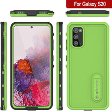 Load image into Gallery viewer, Galaxy S20 Waterproof Case, Punkcase [KickStud Series] Armor Cover [Light Green]
