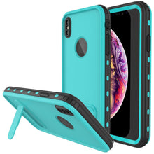 Load image into Gallery viewer, iPhone XS Waterproof Case, Punkcase [KickStud Series] Armor Cover [Teal]
