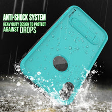 Load image into Gallery viewer, iPhone XS Waterproof Case, Punkcase [KickStud Series] Armor Cover [Teal]
