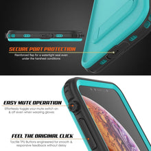 Load image into Gallery viewer, iPhone XS Waterproof Case, Punkcase [KickStud Series] Armor Cover [Teal]
