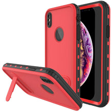 Load image into Gallery viewer, iPhone XS Waterproof Case, Punkcase [KickStud Series] Armor Cover [Red]
