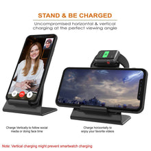 Load image into Gallery viewer, Punkcase Phone and Watch Charging Station [Black]
