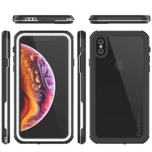 iPhone XS Max Waterproof IP68 Case, Punkcase [white] [Rapture Series]  W/Built in Screen Protector