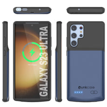 Load image into Gallery viewer, PunkJuice S23 Ultra Battery Case Blue - Portable Charging Power Juice Bank with 4800mAh
