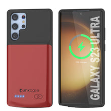 Load image into Gallery viewer, PunkJuice S23 Ultra Battery Case Red - Portable Charging Power Juice Bank with 4800mAh
