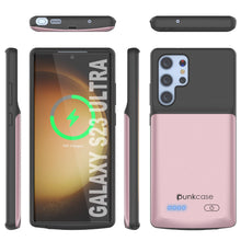 Load image into Gallery viewer, PunkJuice S23 Ultra Battery Case Rose-Gold - Portable Charging Power Juice Bank with 4800mAh
