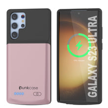 Load image into Gallery viewer, PunkJuice S23 Ultra Battery Case Rose-Gold - Portable Charging Power Juice Bank with 4800mAh
