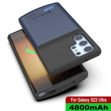 Load image into Gallery viewer, PunkJuice S23 Ultra Battery Case Blue - Portable Charging Power Juice Bank with 4800mAh
